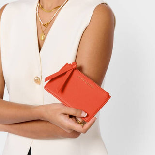 Hallie Coin & Card Holder Deep Orange