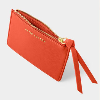 Hallie Coin & Card Holder Deep Orange