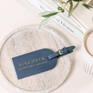 Sentiment Luggage Tag Navy