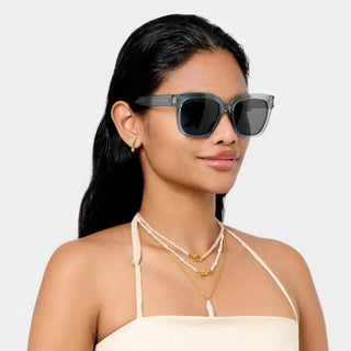 Roma Sunglasses Blue Transparent