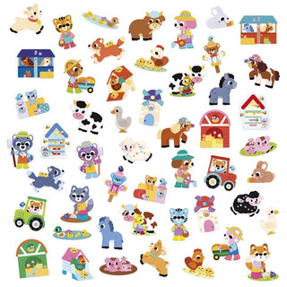 50 Big Stickers - Farm Animals