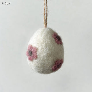 Felted Daisy Egg-Pink