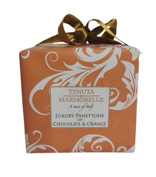 Hand Wrapped Luxury Italian Panettone Chocolate Orange 500g