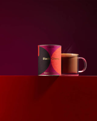 Black Cherry drinking choc - Organic dark choc flakes, 200g