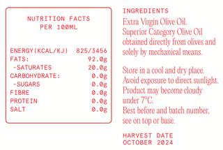Peppery Italian Unfiltered Extra Virgin Olive Oil – 500ml 