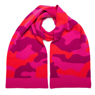 Camo Blanket Scarf - Pink Mix