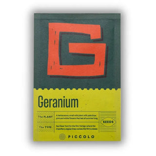 Botanical Alphabet Seed Packet