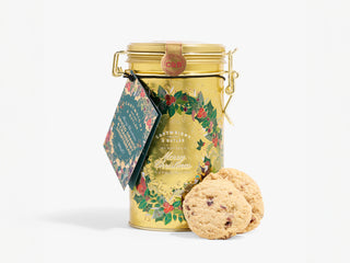 Merry Christmas Tin with Spiced Orange & Cranberry Shortbreads