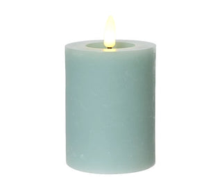 LED Candle - Light Blue 11cm