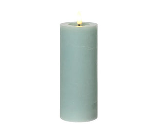 Light Blue LED Candle BO Indoor 19cm