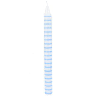 Blue Stripe Dinner Candle