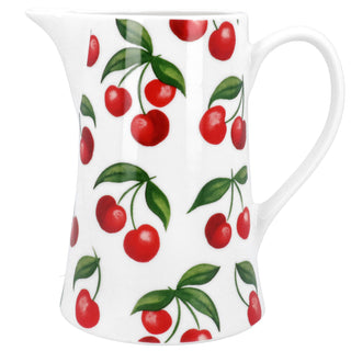 Cherries Bone China Jug - Medium