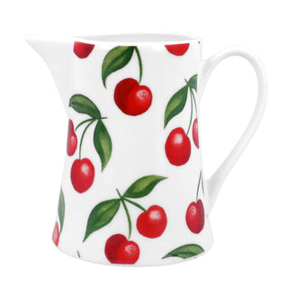 Cherries Bone China Jug - Small