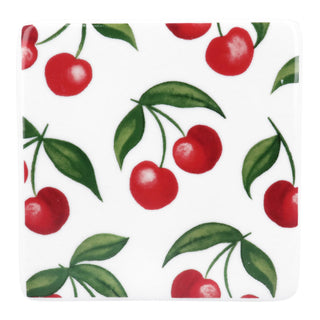 Cherries Porcelain Coaster