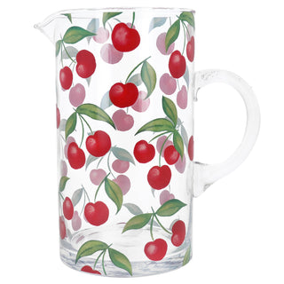 Cherries Water Glass Jug