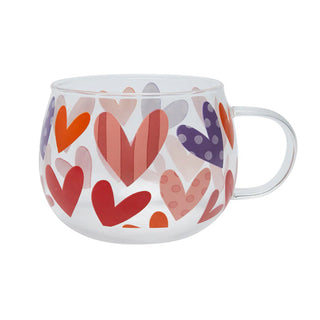 Big Hearts Glass Mug