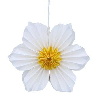 White Six Petal Paper Flower Decoration