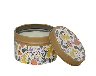 Scented Wax Candle In Tin - Soft Vanilla