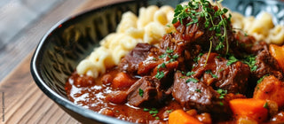 Haunch of Venison with Vegetables & Daupinoise (2)