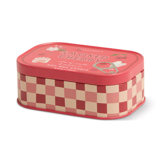 Bistro Printed Tin Candle - Smoked Cherry