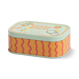 Bistro Printed Tin Candle - Citrus Spritz