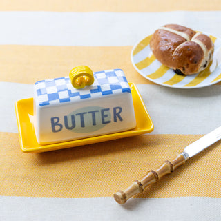 Bon Appetit Small Butter Dish Blue