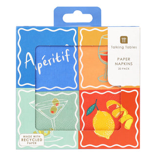 Bon Appetit Cocktail Napkin Aperitif 21Pk