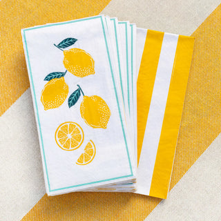 Bon Appetit Guest Napkin 40cm 16pk Lemon