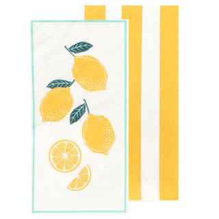 Bon Appetit Guest Napkin 40cm 16pk Lemon