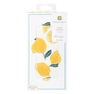 Bon Appetit Guest Napkin 40cm 16pk Lemon