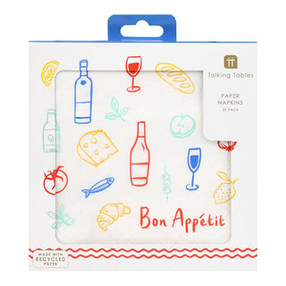 Bon Appetit 33Cm Napkin 21Pk