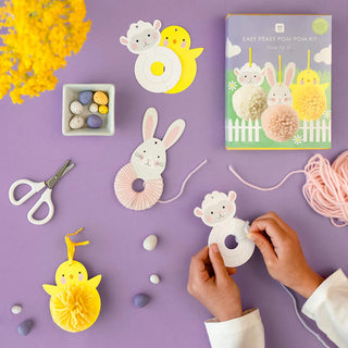 Spring Bunny Pom Pom Kit 6pk