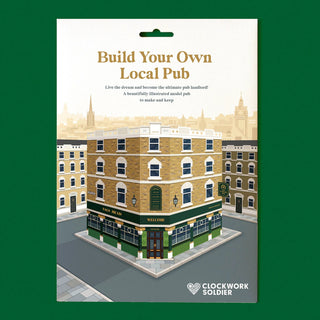 Build your own local pub packaging against a dark green background
