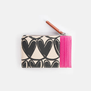 Mono Linked Hearts Cardholder Coin Purse