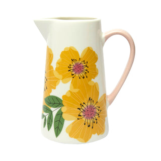 Yellow Rose Ceramic Jug Large