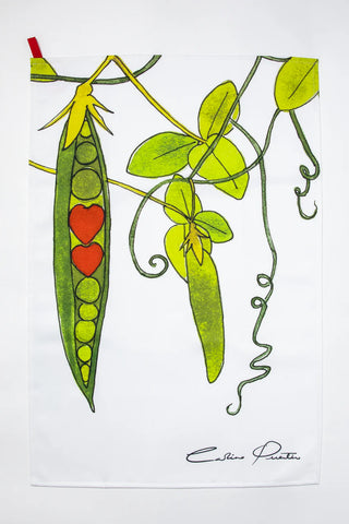 Love In A Pea Pod Tea Towel