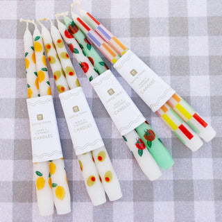 Candleshop Dinner Candles Checks 2Pk