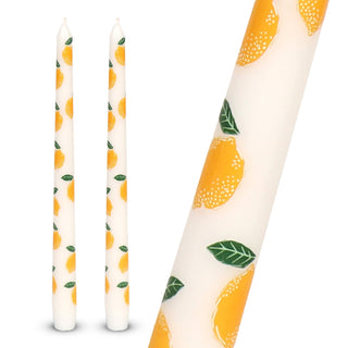 Candleshop Taper Candles Lemon 2Pk