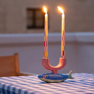 Bon Appetit Ceramic Candle Holder Fish