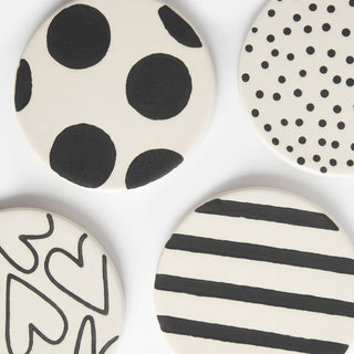 Mono Mixed Print Set Of 4 Coasters