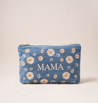 Daisy Dream Mama Dusky Blue Everyday Pouch - Dusky Blue