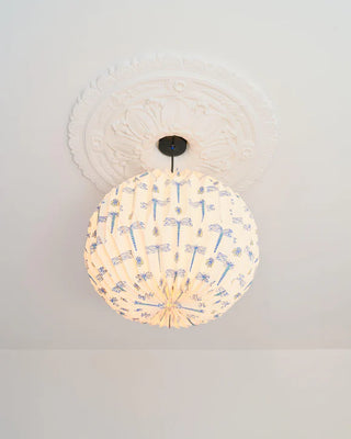 Artisan Dragonfly Globe Paper Origami Light Shade