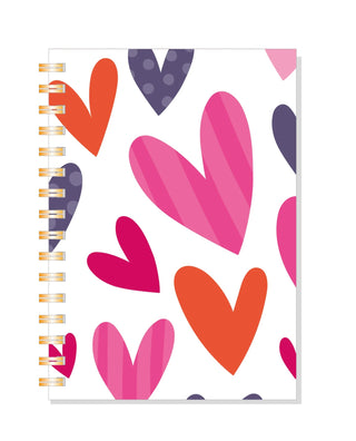 Big Hearts A5 Spiral Notebook