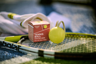 Tennis Ball Soap On A Rope - Sandalwood