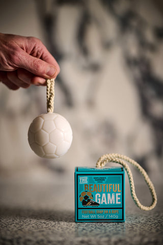 Football Soap On A Rope- Mandarin Spice