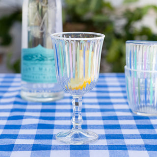 Gingham Fabric Tablecloth Blue 140x180Cm