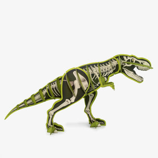 3d Paper giant dino with skeleton design