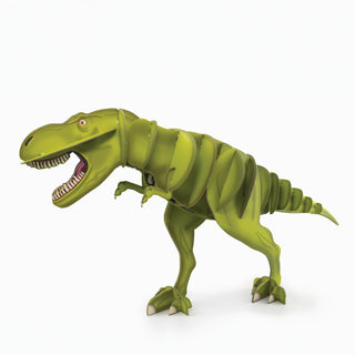 3d green giant paper t-rex
