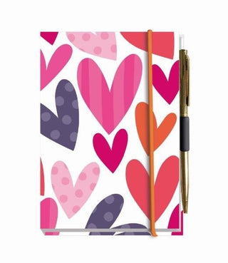 Big Hearts Pocket Notebook With Pen