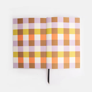Orange/Multi Check Front Pocket Journal Set